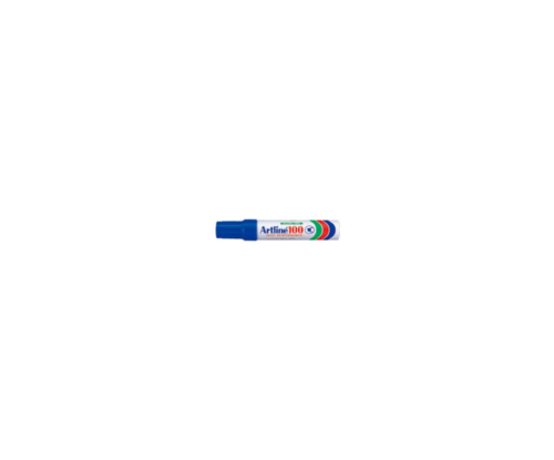 Marcador Permanente Jumbo Recargable con Punta Biselada Artline 100 – Color Azul