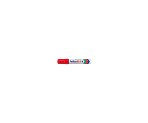 Marcador Permanente Jumbo Recargable con Punta Biselada Artline 100 – Color Rojo Intenso