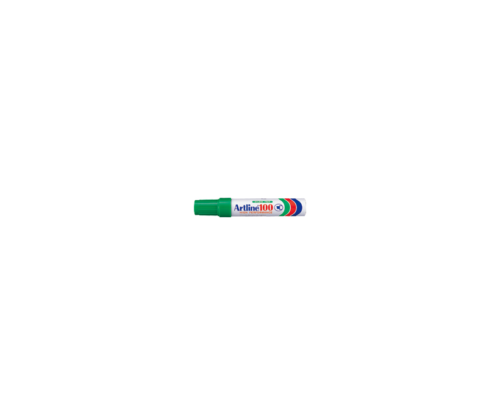 Marcador Permanente Jumbo Recargable con Punta Biselada Artline 100 – Color Verde Intenso