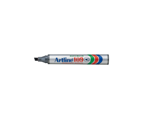 Marcador Permanente Desechable con Punta Biselada Artline 109 – Color Negro Intenso