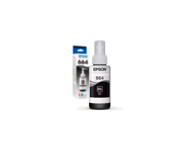 Epson Botella de Tinta Negra Original T664120-AL – Hasta 4000 Páginas, Compatible con L110, L210, L350, L355 y L555