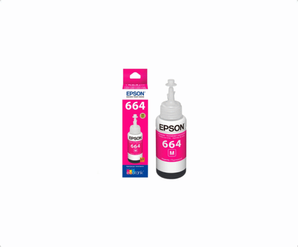 Epson Botella de Tinta Magenta Original T664320-AL – Hasta 6500 Páginas, Compatible con L110, L210, L350, L355 y L555